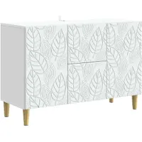 vidaXL Sideboard Weiß 89 x 34,5 x 60 cm Holzwerkstoff