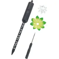 Wenko Maximex LED Feuchtigkeitsmessgerät für Pflanzen, Feuchtigkeitsmesser und Gießanzeiger für Zimmerpflanzen, misst Bodenfeuchtigkeit in Blumenerde, batteriebetrieben, Ø 5 x 19 cm