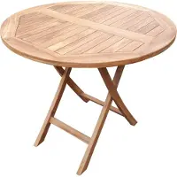 DeVries Teakholz-Gartentisch Woodie - ø 90 cm