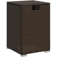 vidaXL Propan-Tank-Verstecktisch Braun 40x40x60 cm Poly Rattan