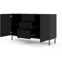 Möbel Kraft Sideboard ¦ schwarz ¦ Maße (cm): B: 150 H: 89