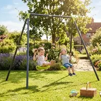 Baby Vivo Kinderschaukel / Schaukelgestell - Doppelschaukel bis 100 kg