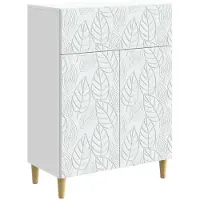vidaXL Sideboard Weiß 66 x 34,5 x 90 cm Holzwerkstoff