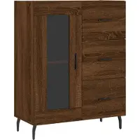 vidaXL Sideboard Braun Eichen-Optik 69,5x34x90 cm Holzwerkstoff