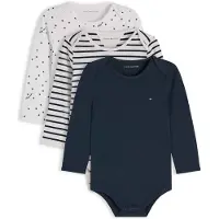 Tommy Hilfiger Geschenkbox - Body l/ä - 3er-Pack - Dark Nacht Na - - 62 - Body L/Ä