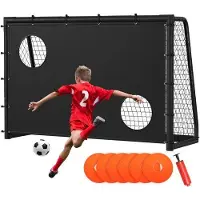 OEM Gelochte Fußballtore 240 x 160 x 86 cm mit galvanisiertem Stahlfach mit PE-Netz für Außenverwendung