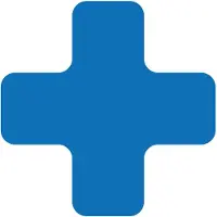 Eichner Stellplatzmarker "X-Stück", zur Bodenmarkierung im Innenbereich, verschiedene Materialien verfügbar, Material 0,7 mm Polycarbonat, Blau, Verpackungseinheit: 1 P/25