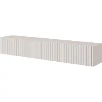 Selsey Telire - TV-Hängeboard, greige mit Lamellenfront, 175 cm