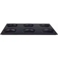 PENTOLE AGNELLI AGNELLI - COSA183/S06 - 6 Omeletteformplatten (GN 1/1) - Durchmesser der Formen 12,5 cm - (32,5 x 53 cm) - Antihaftbeschichtung