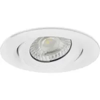 Mundotec LED Einbauspot Einbaustrahler 5W rund IP40 schwenkbar Ø7,0 cm Weiß Neutralweiß