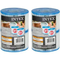 Intex 2x 2er Set Typ S1 Filterkartusche für PureSpa Whirlpools