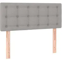 OEM Einzelbettbord - 90x5x78/88 cm - Beige - Verstelbare Höhe - Weicher Teppichuntergrund - Einzelbettbord