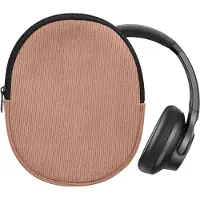 Kwmobile Hülle kompatibel mit Soundcore Q20i Tasche - Case für Headset aus robustem Cord und Neopren Stoff - Altrosa