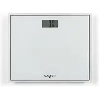 Salter 9207 WHCFEU12 Compact Glass Electronic Bathroom Scale, White