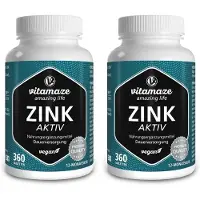 Vitamaze Zink Aktiv 25 mg hochdosiert vegan Tabletten 2x 2x360 St