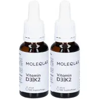 MoleQlar Vitamin D3/K2 1000 I.e.+20 µg Tropfen 2x 2x20 ml