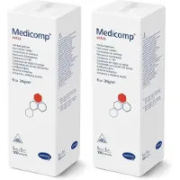 Medicomp extra Vlieskomp.unsteril 5x5 cm 6fach 2x 2x100 St Kompressen