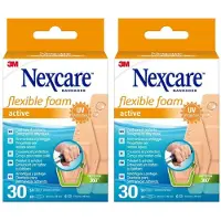 3M Nexcare flexible foam active Strips 3 Größen 2x 2x30 St Pflaster