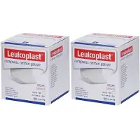 Leukoplast compress Cotton Gauze 5x5cm steril 8f 2x 2x25x2 St Kompressen