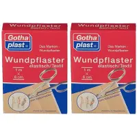 Gothaplast Wundpfl.elast.6 cmx1 m geschnitten 2x 2x1 St Pflaster