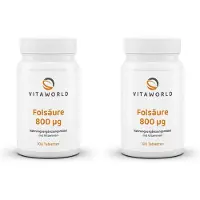 Vitaworld Folsäure 800 µg Tabletten 2x 2x100 St