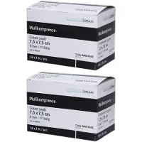 Medi Kauf Braun GmbH & Co. KG Mullkompressen 7,5x7,5 cm steril 2x 2x50x2 St Kompressen