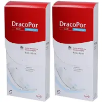 Dräco Dracopor waterproof Wundverband 9x25 cm steril 2x 2x20 St Pflaster