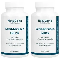 NatuGena GmbH SCHILDDRÜSENGlück Jod+Selen+L-Tyrosin Kapseln 2x 2x180 St