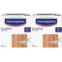 Hansaplast Elastic Pflaster 6 cmx5 m 2x 2x1 St