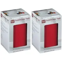 Bort StabiloColor haft Binde 10 cm rot 2x 2x1 St Binden