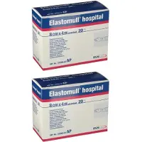 Elastomull hospital 8 cmx4 m elast.Fixierb.weiß 2x 2x20 St Binden