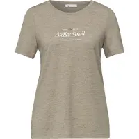 Street One Kurzarmshirt Sommershirt mit Rundhals und Wording