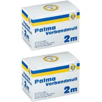 ERENA Palma Verbandmull 80 cm 2 m zickzack Lagen 2x 2x1 St Verband