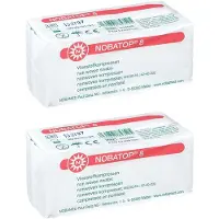 NOBAMED Nobatop 8 Kompressen 5x5 cm unsteril 2x 2x100 St