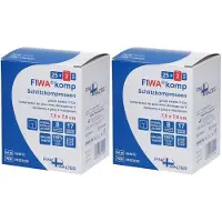 Fink & Walter Schlitzkompressen 7,5x7,5 cm steril 8fach 2x 2x25x2 St Kompressen