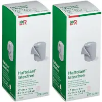 Haftelast Fixierb.kohäs.latexfrei 12 cmx4 m creme 2x 2x1 St Binden