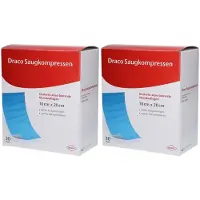Dräco Saugkompressen unsteril 10x20 cm 2x 2x30 St Kompressen
