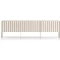 Selsey Derriva - TV-Lowboard mit geriffelten Fronten, hellbeige, 170 cm