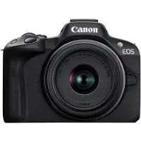 Canon EOS R50 Spiegellose Vlogging-Kamera (Schwarz) mit RF-S18-45mm F4.5-6.