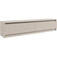 Selsey Sandia – TV-Lowboard 2-türig mit geriffelter Front, Kaschmirgrau, 139 cm