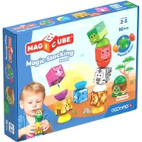 Geomag Magnetspielbausteine "Magicube Blocks Stacking Safari (310)", bunt, Spielbausteine, Kinder, Kunststoff, Magnetspielbausteine, Made in Europe