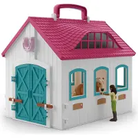 Schleich Horse Club - Offener Pferdestall - 60 Teile - 42703 - - One Size - Spielzeug