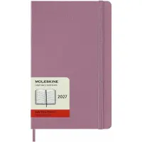 Moleskine 12 Monate Tageskalender 2027, Large/A5, 1 Tag = 1 Seite, fester Einband, Pink