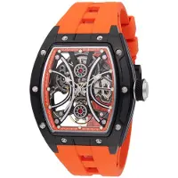 Invicta S1 Rally 49020 Herrenuhr - Automatikwerk - Edelstahl mit schwarzem Zifferblatt - 44 mm