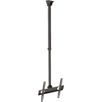 InLine Deckenhalterung, für LED/LCD/Plasma, 81-140cm (32-55"), bis 50kg, Zimmerdecke, 50 kg, Schwarz, Manuell, 1050 - 1560 mm, 200 x 100 mm
