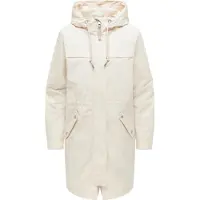 Ragwear Regenmantel "Regenmantel Ximenna", Damen, Gr. XS, beige (ecru), Obermaterial: 100% Polyester PES. Obermaterial: Futter: 100% Polyester PES., Mäntel Regenmantel