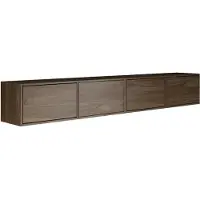 Selsey Framme – Hängendes TV-Board mit vier Klappen 200 cm, Holzoptik Walnuss Wisconsin