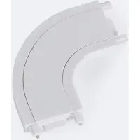 LEDKIA Verbindung Typ L Gebogen für Magnetschiene 25mm SuperSlim 48V Aufbau Schwarz