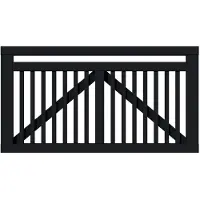 Plus Tor Linea 150 x 80 cm RAL 9005 Schwarz