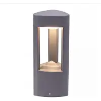 Licht-Erlebnisse Wegeleuchte Anthrazit H: 30 cm IP54 wetterfest für GX53 Außenleuchte Modern Garten Sockelleuchte außen